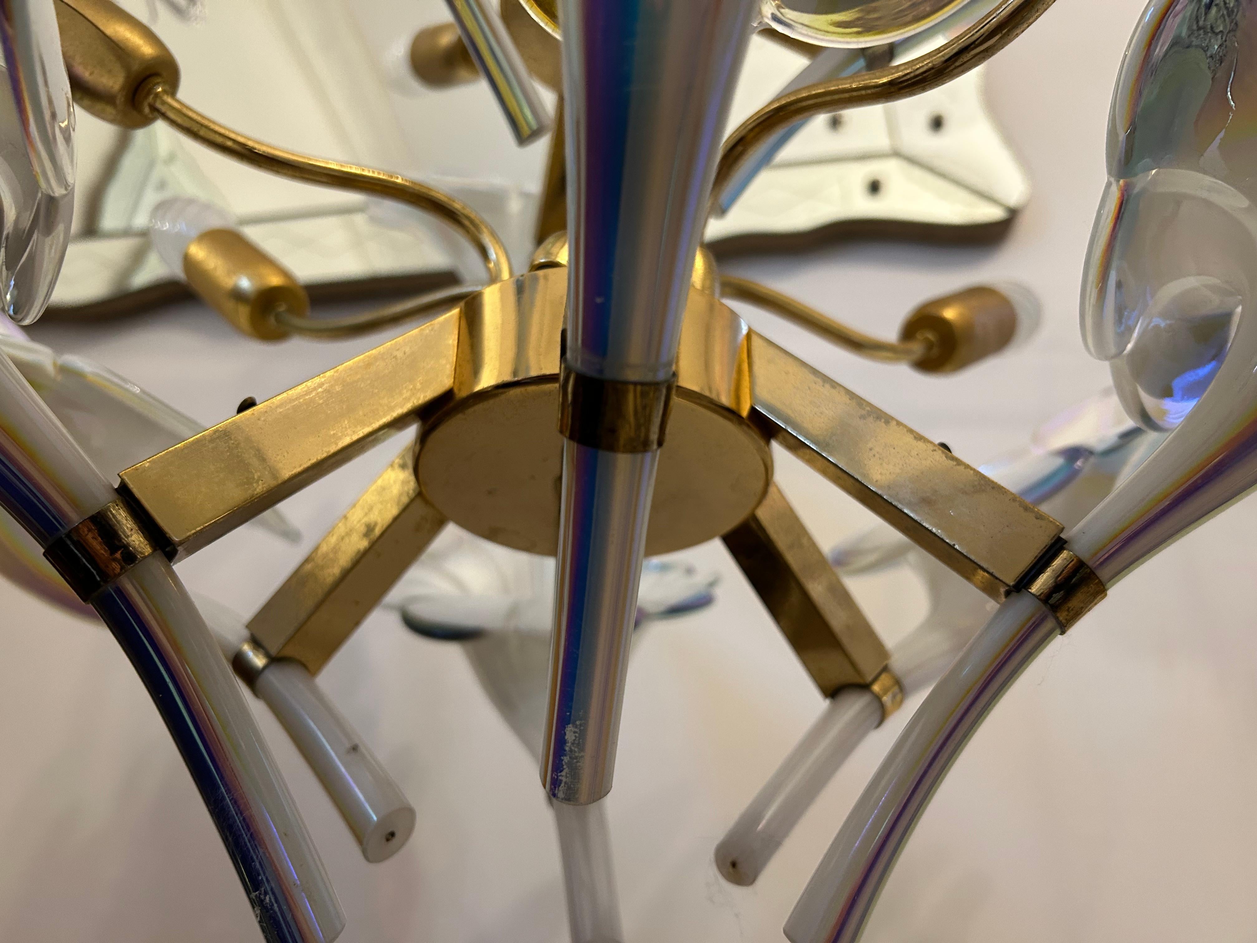 Wings of Freedom, Majestic Murano Chandelier, 1980's (Italienisch) im Angebot