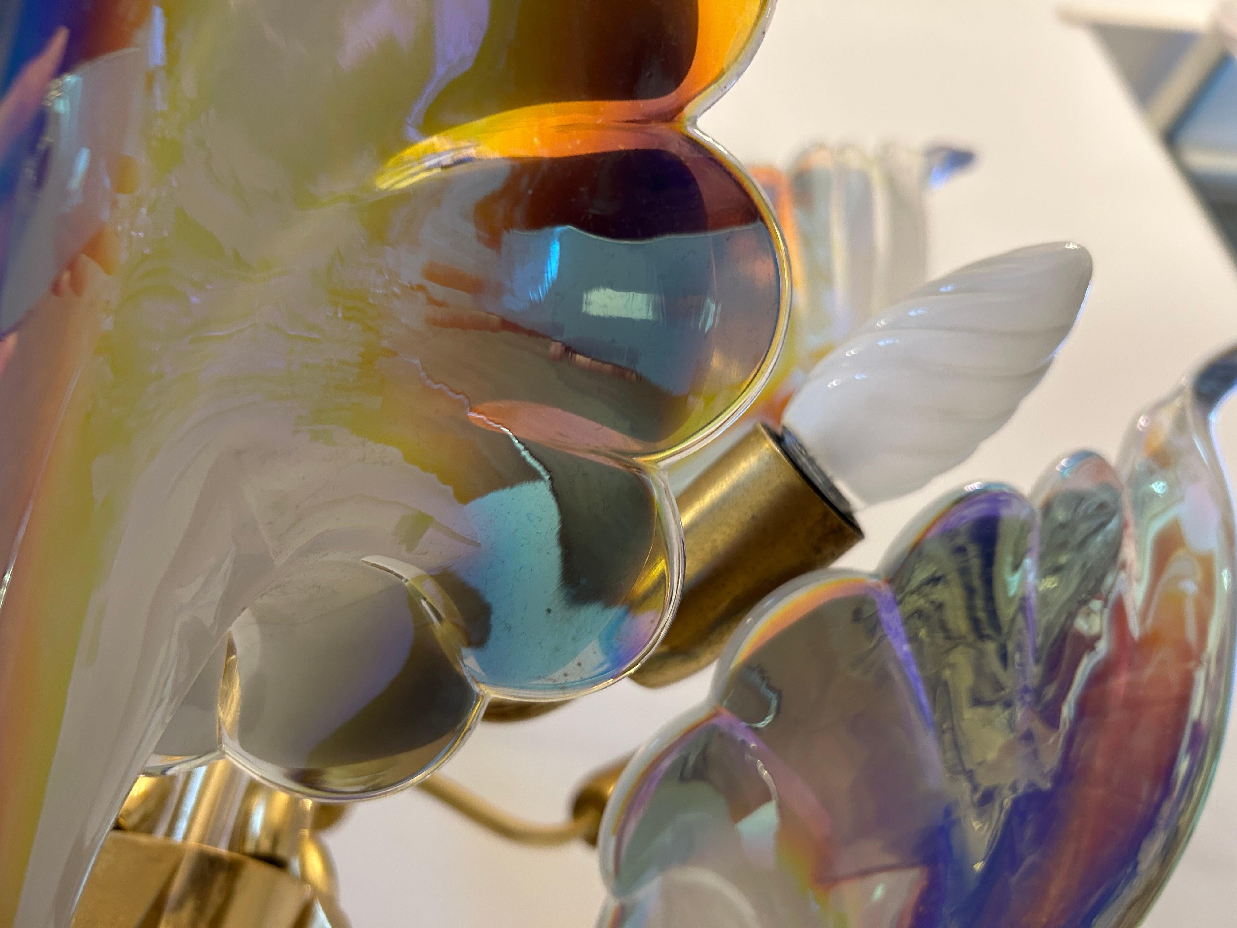 Wings of Freedom, Majestic Murano Chandelier, 1980's (Handgefertigt) im Angebot