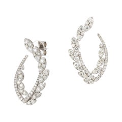 Wings White Gold 18K Earrings Diamond for Her