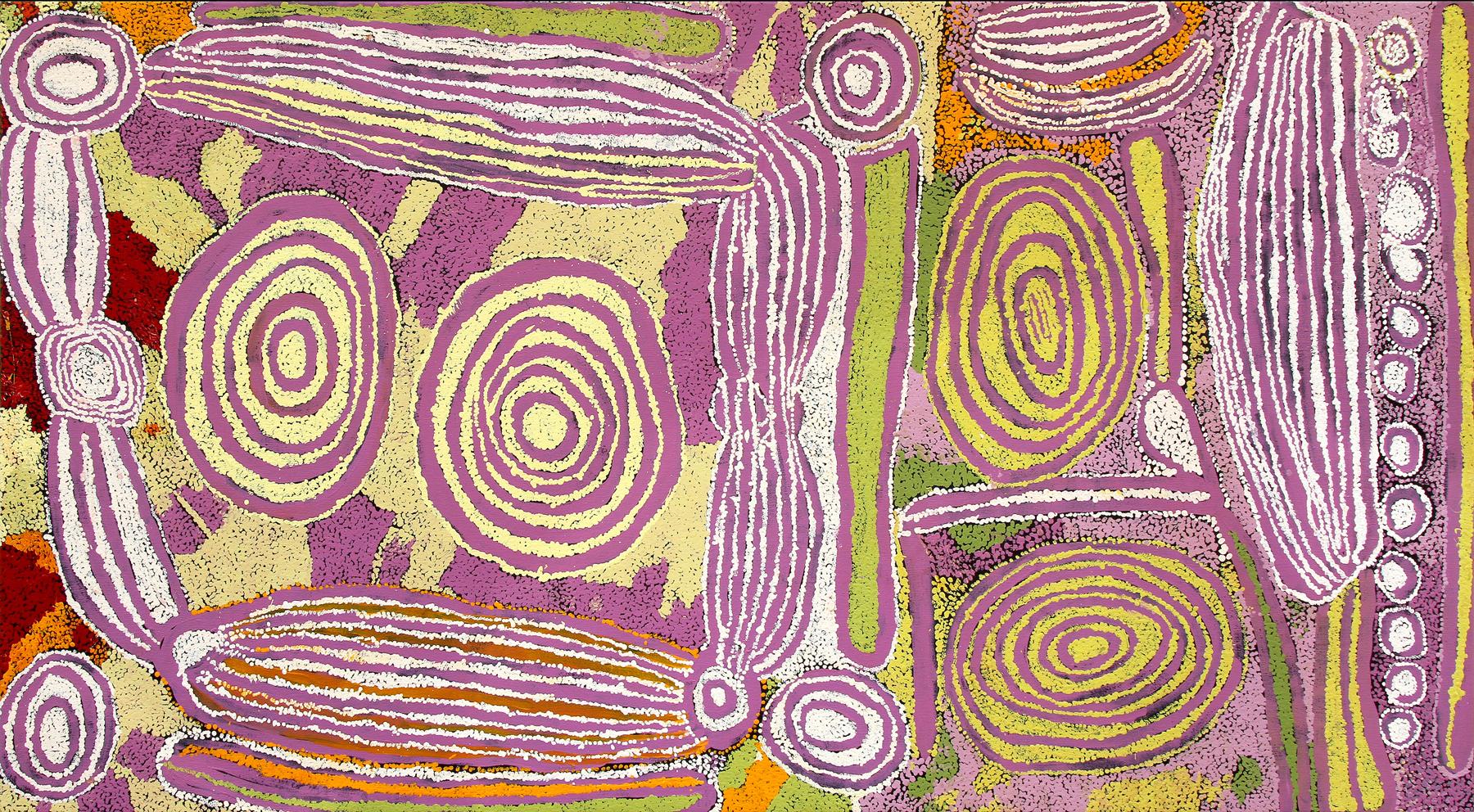 Wingu Tingima "Kungkarrakalpa" 110x203cm - 2006  Aboriginal art