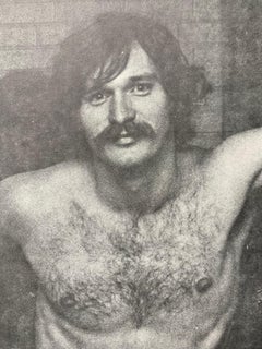 Undergarment-Modell (1970er Jahre Gay Bathhouse Jockstrap-Werbung)