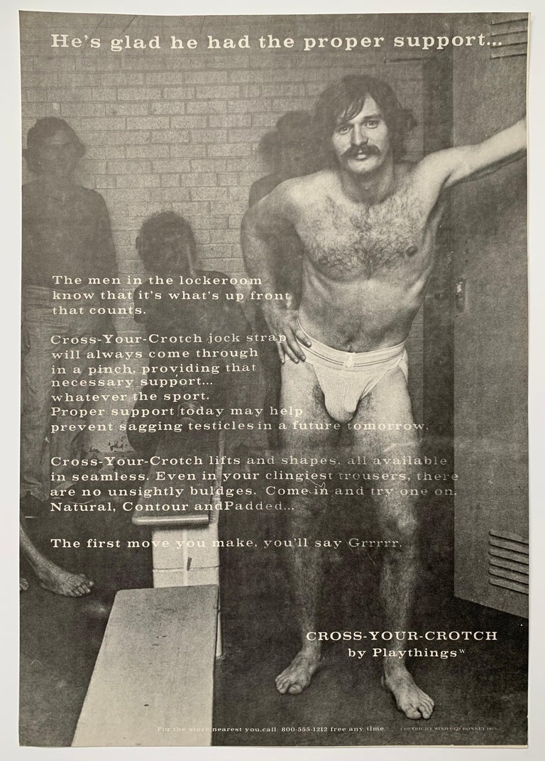 Winifred Bonney - Undergarment Model (1970s Gay Bathhouse Jockstrap Ad) For  Sale at 1stDibs