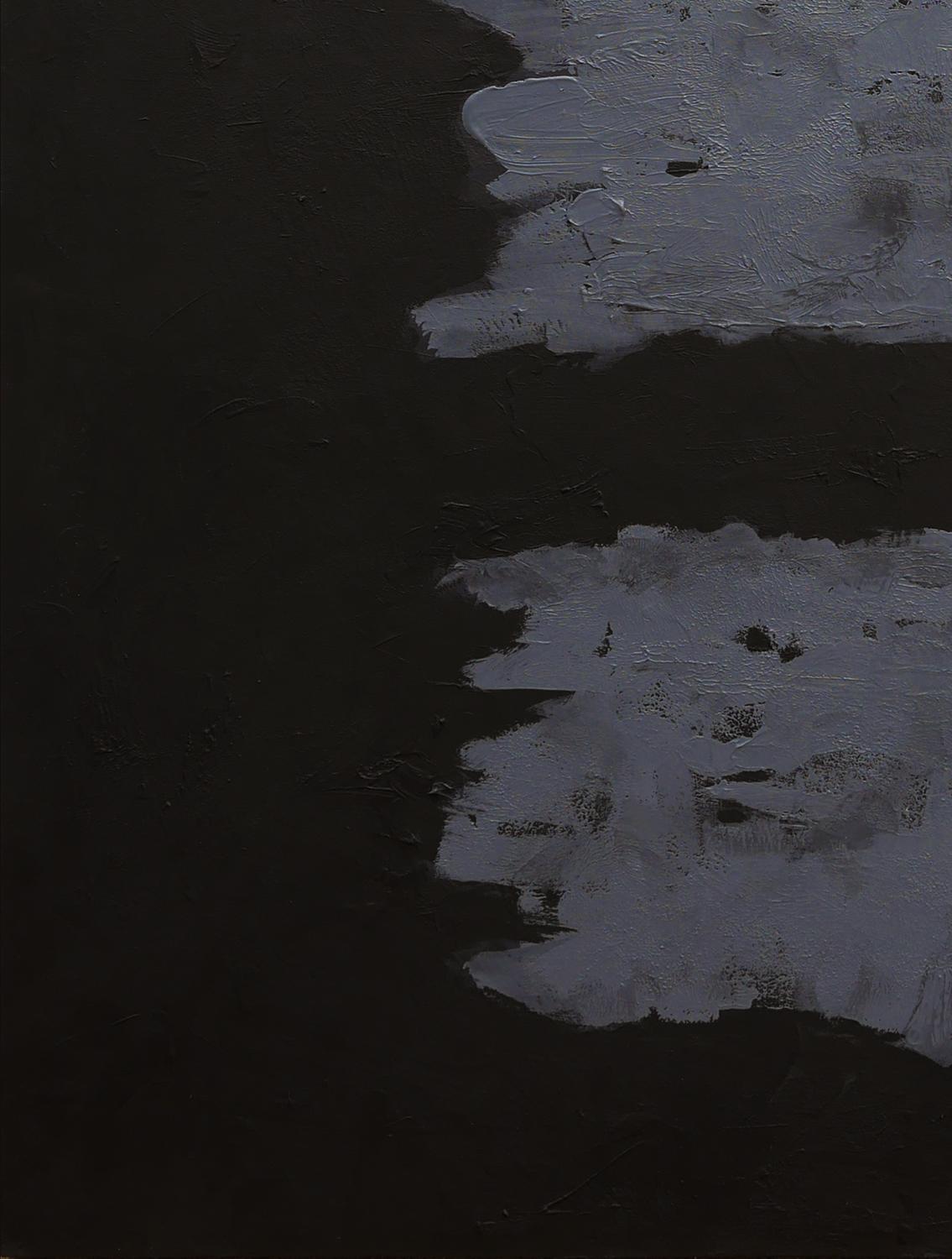 Quadro astratto contemporaneo in nero e grigio dell'artista Winifred Booth di Houston, TX. Il dipinto raffigura 3 forme rettangolari grigie simili a nuvole su uno sfondo nero. Senza cornice. Firmato dall'artista in basso a destra.

Biografia