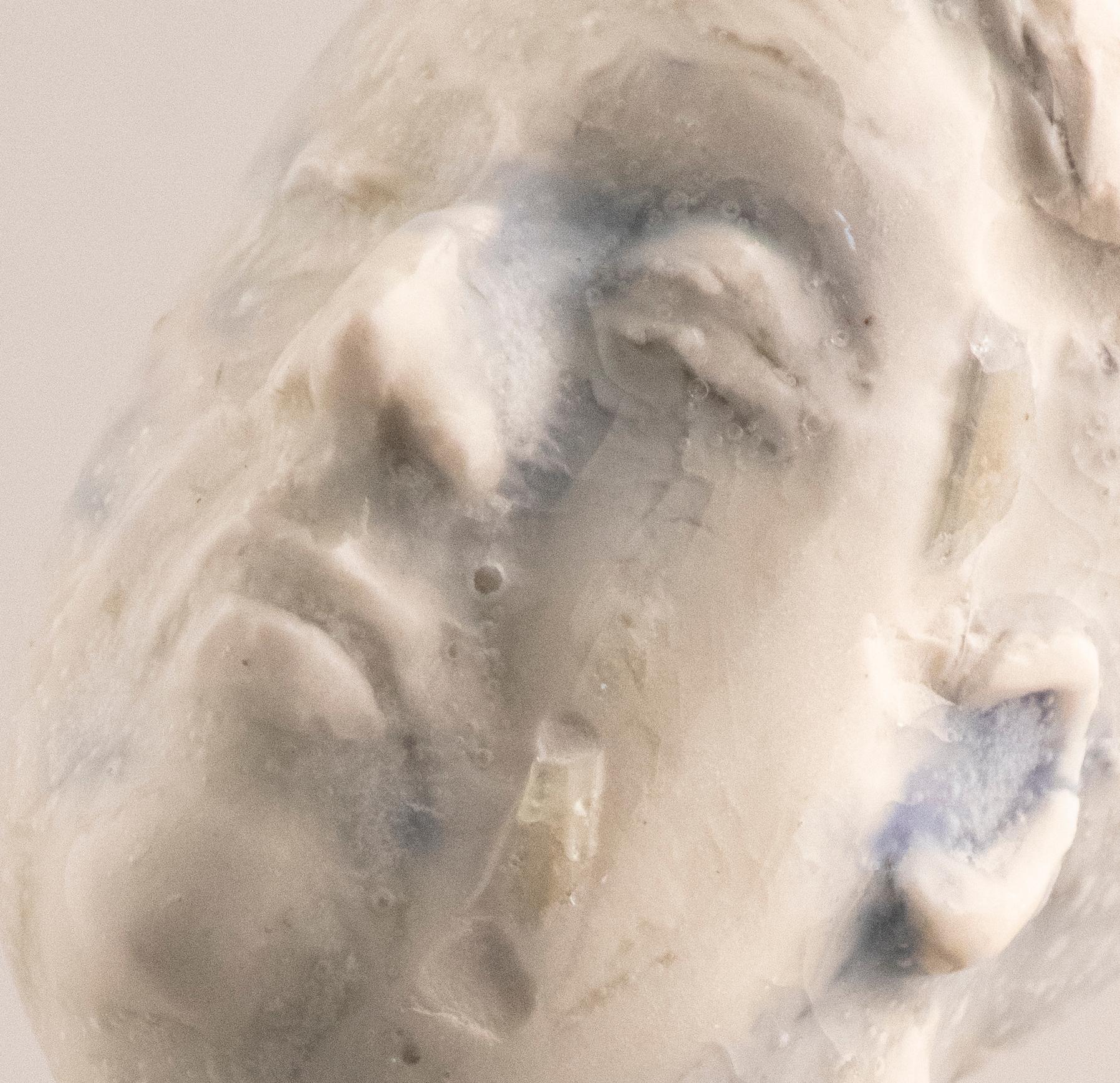 Serie Worry, testa in gres: 'Distrutto' - Sculpture di Winifred McNeill