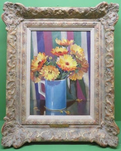 Winifred Humphrey 20s Colourful still life Oil Painting flowers St Ives Cornwall