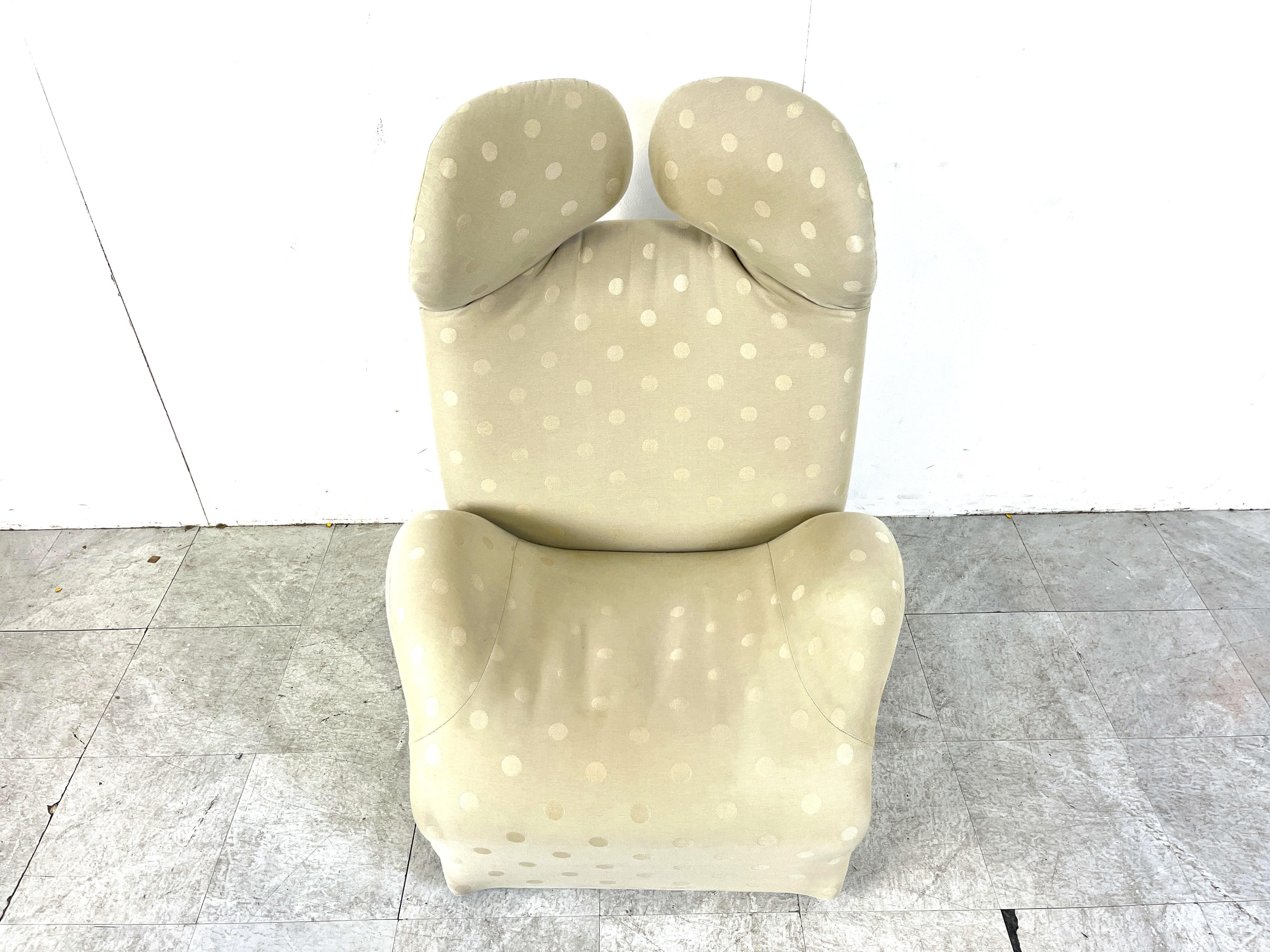 Wink Easy Chair entworfen von Toshiyuki Kita für Cassina, 1980er Jahre (Postmoderne) im Angebot