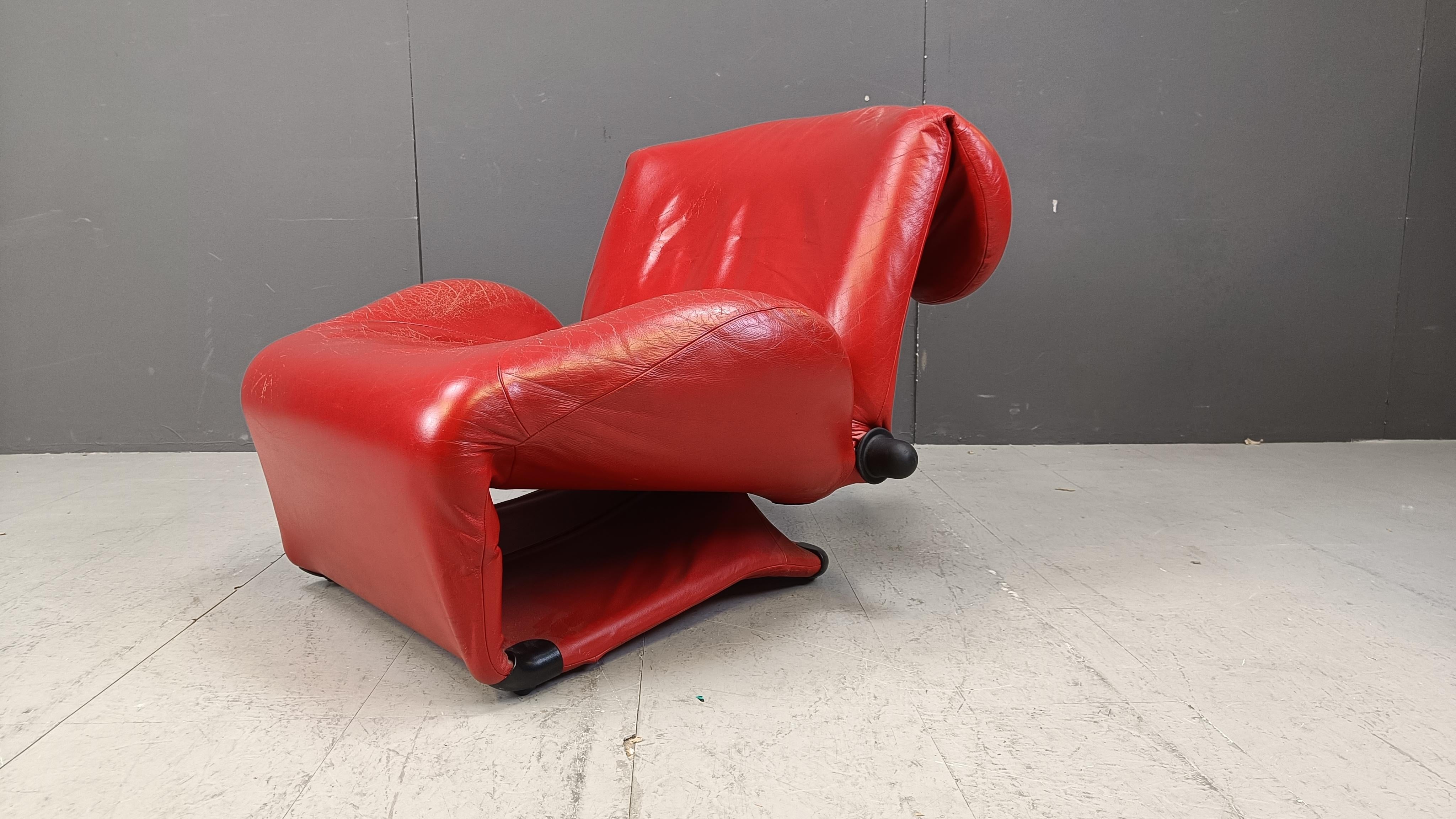 Fauteuil Wink conçu par Toshiyuki Kita pour Cassina, années 1980 Bon état - En vente à Leuven, Vlaams Gewest
