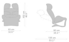 Wink Fabric Lounge Chaise, by Toshiyuki Kita from Cassina