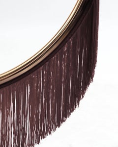 Wink Gold-Plated Pendant Lamp with Brown Fringes