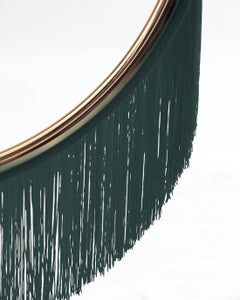 Wink Gold-Plated Pendant Lamp with Green Fringes