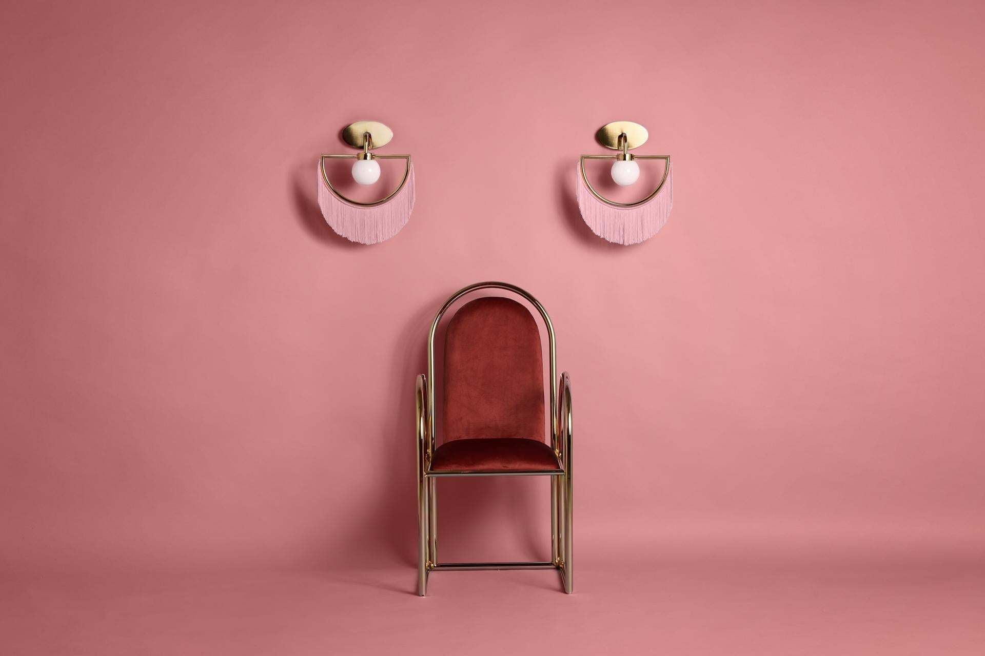 pink wall lamp