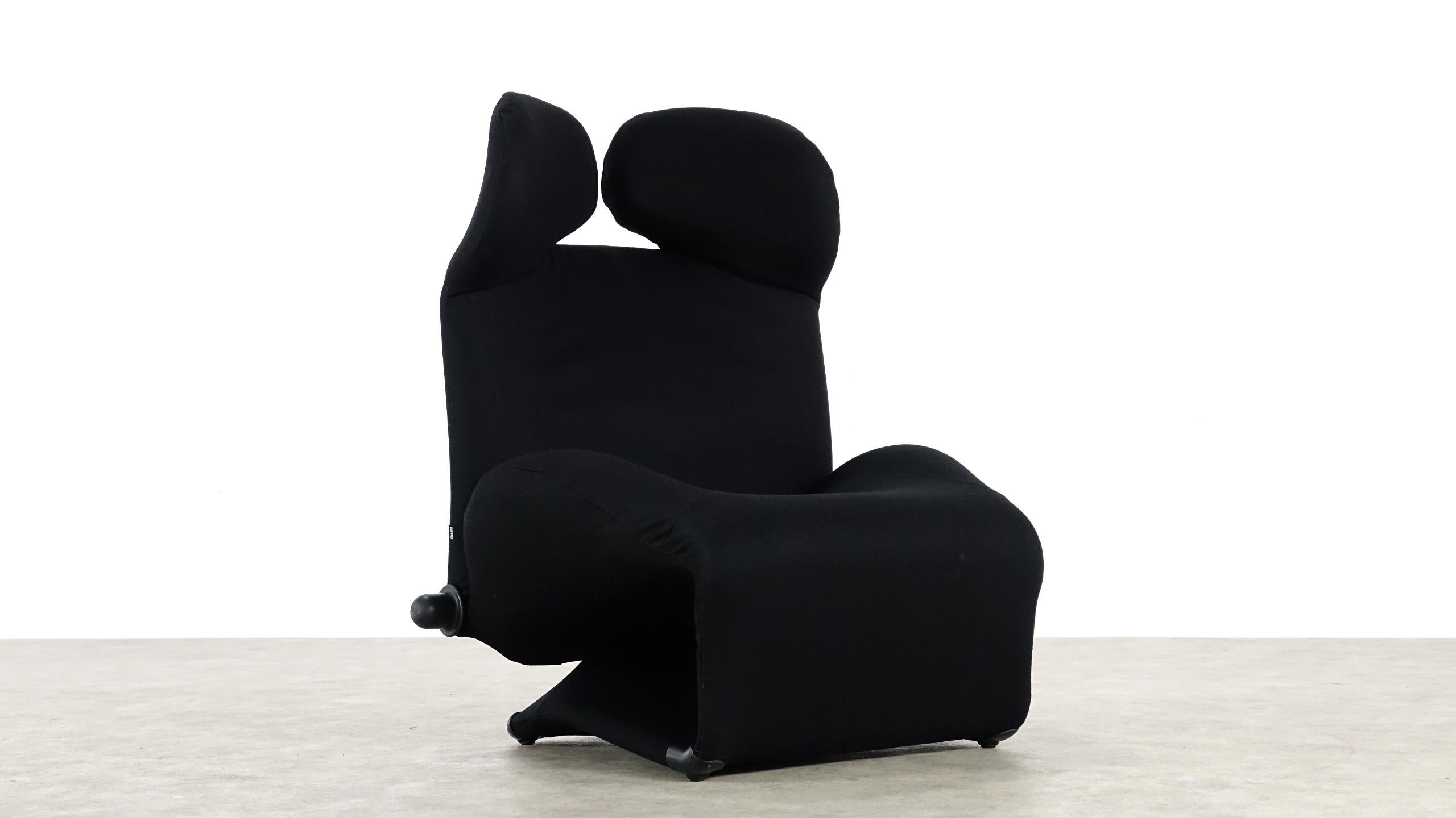 Wink Lounge Chair by Toshiyuki Kita for Cassina, Italy, 1980s In Good Condition In Munster, NRW