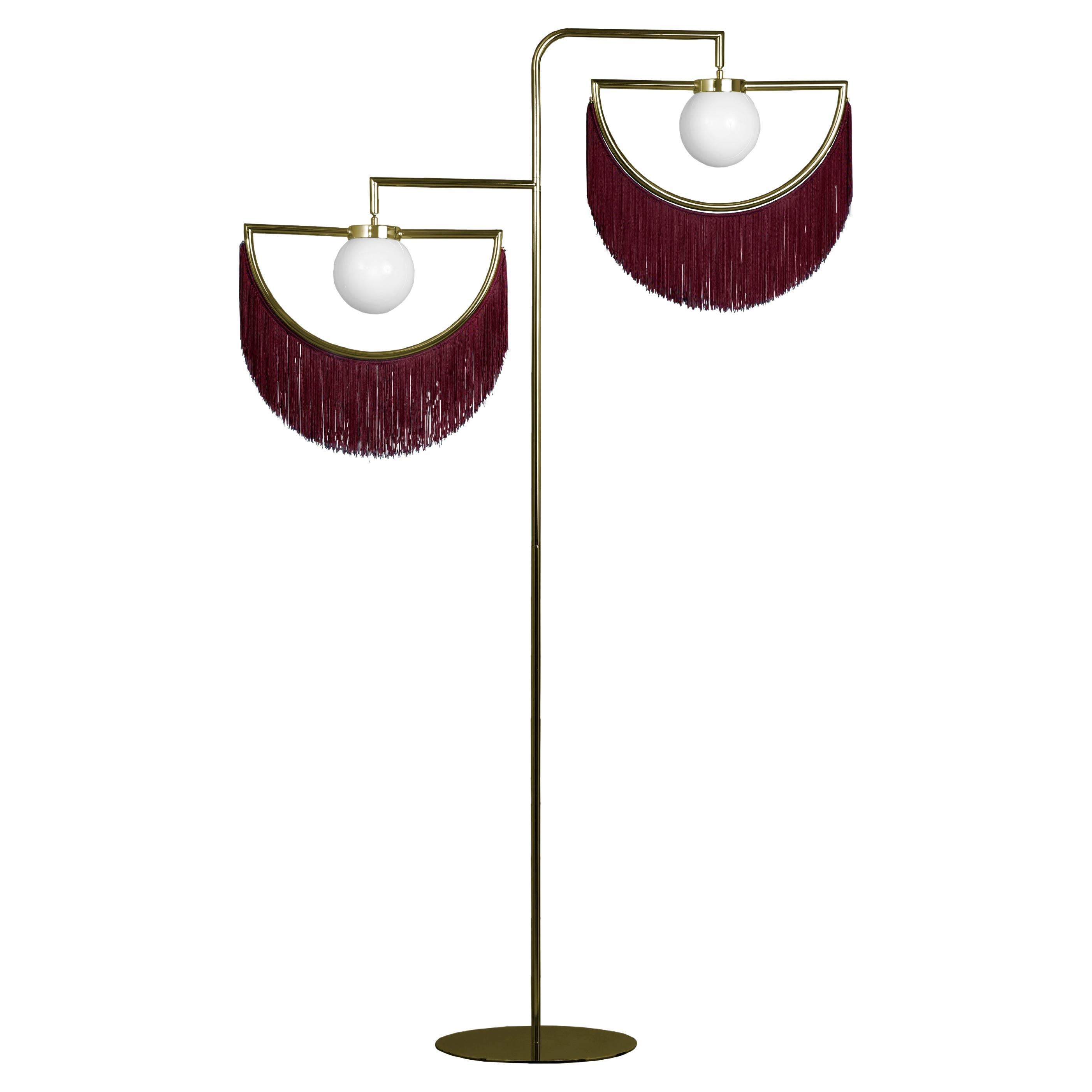 Wink Standing Lamp by Houtique, Bordeaux Red