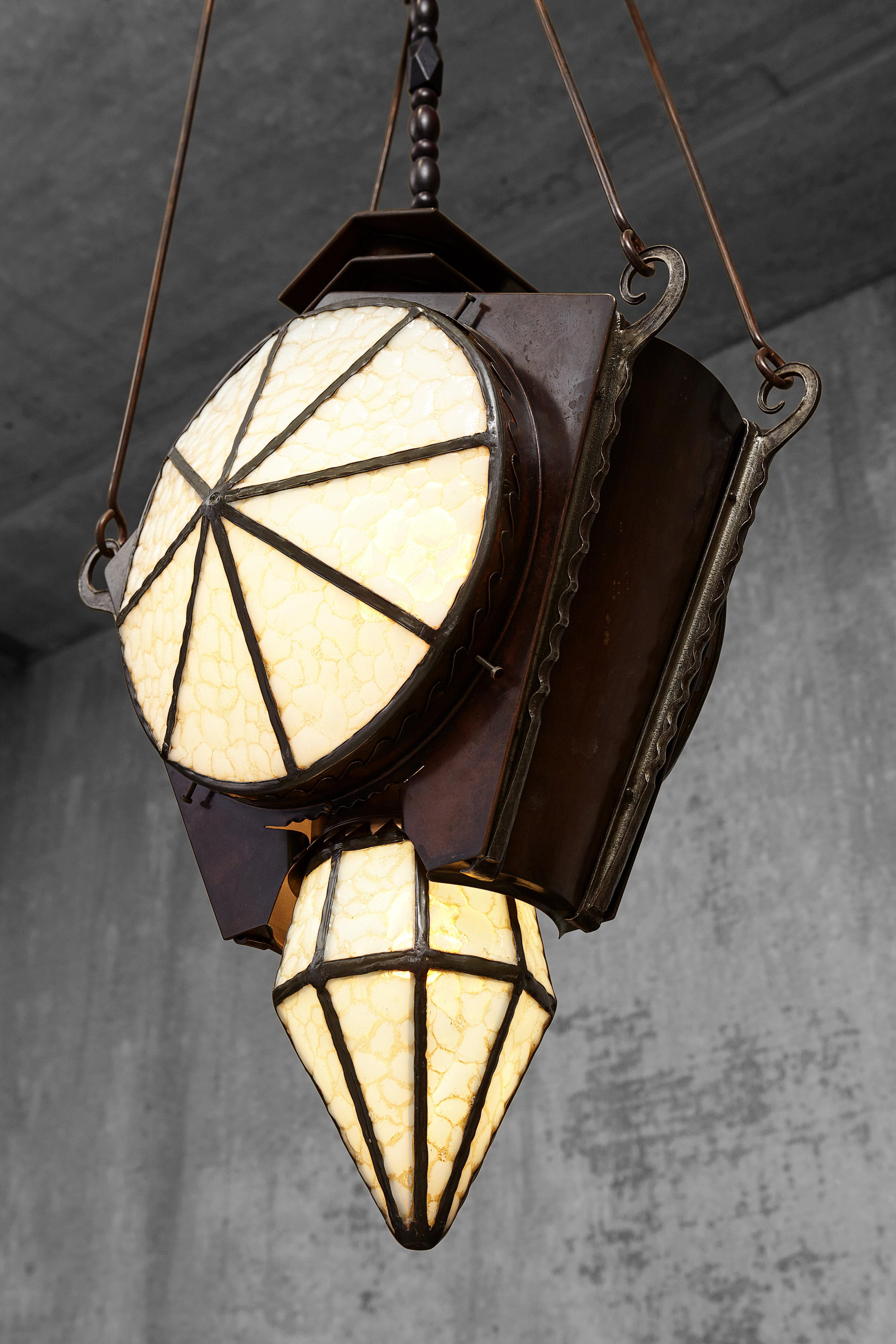 Dutch Winkelman Pentagonal Lamp For Sale
