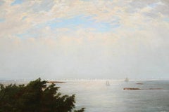 Boston Yacht Club - 1869 - Hudson River School Landscape by Winkworth Allan Gay