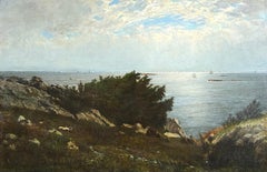 Boston Yacht Club - 1869 - Hudson River School Landscape by Winkworth Allan Gay