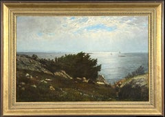 Boston Yacht Club - 1869 - Hudson River School Landscape by Winkworth Allan Gay