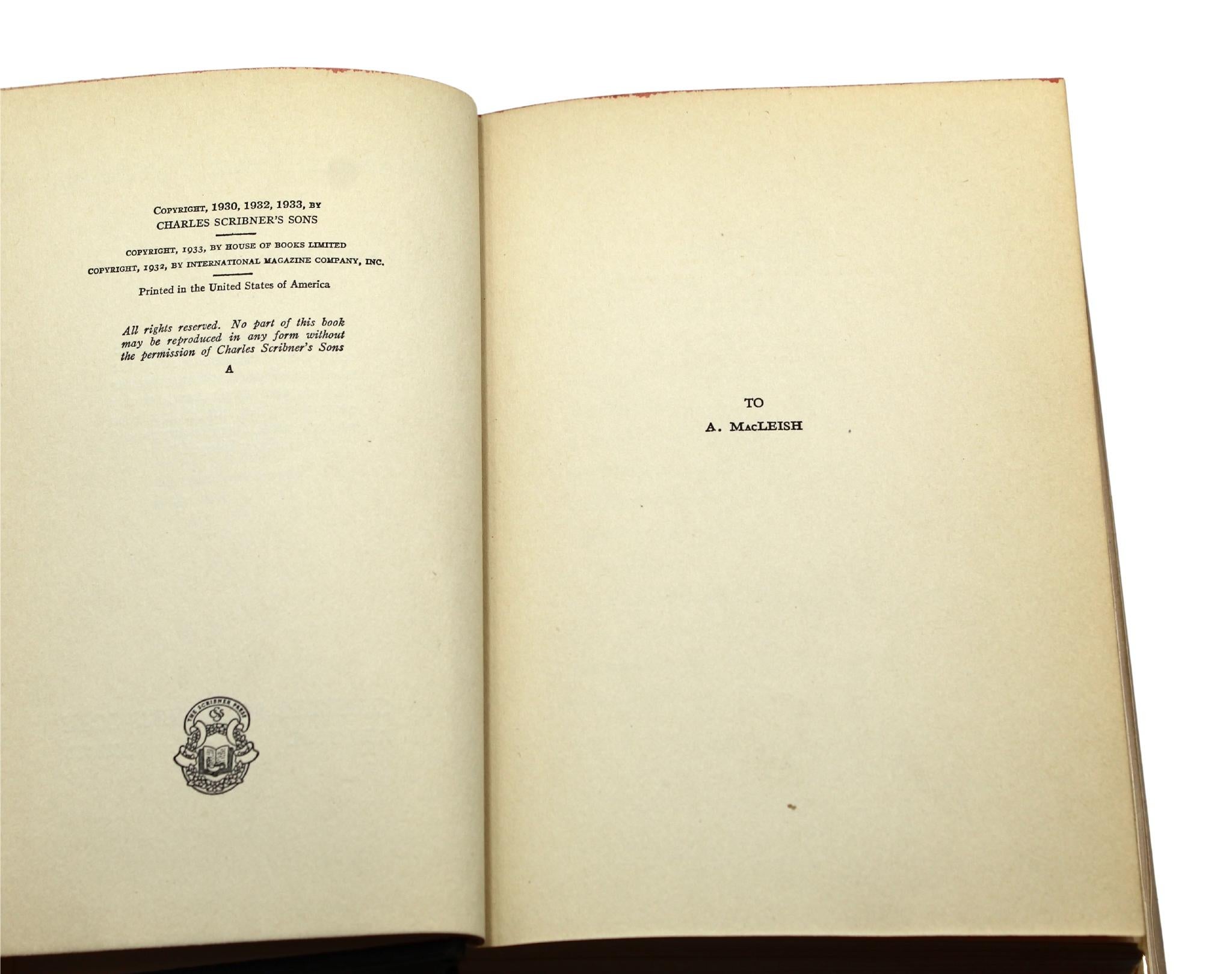 Winner Take Nothing di Ernest Hemingway, Prima Edizione con DJ originale, 1933 in vendita 3