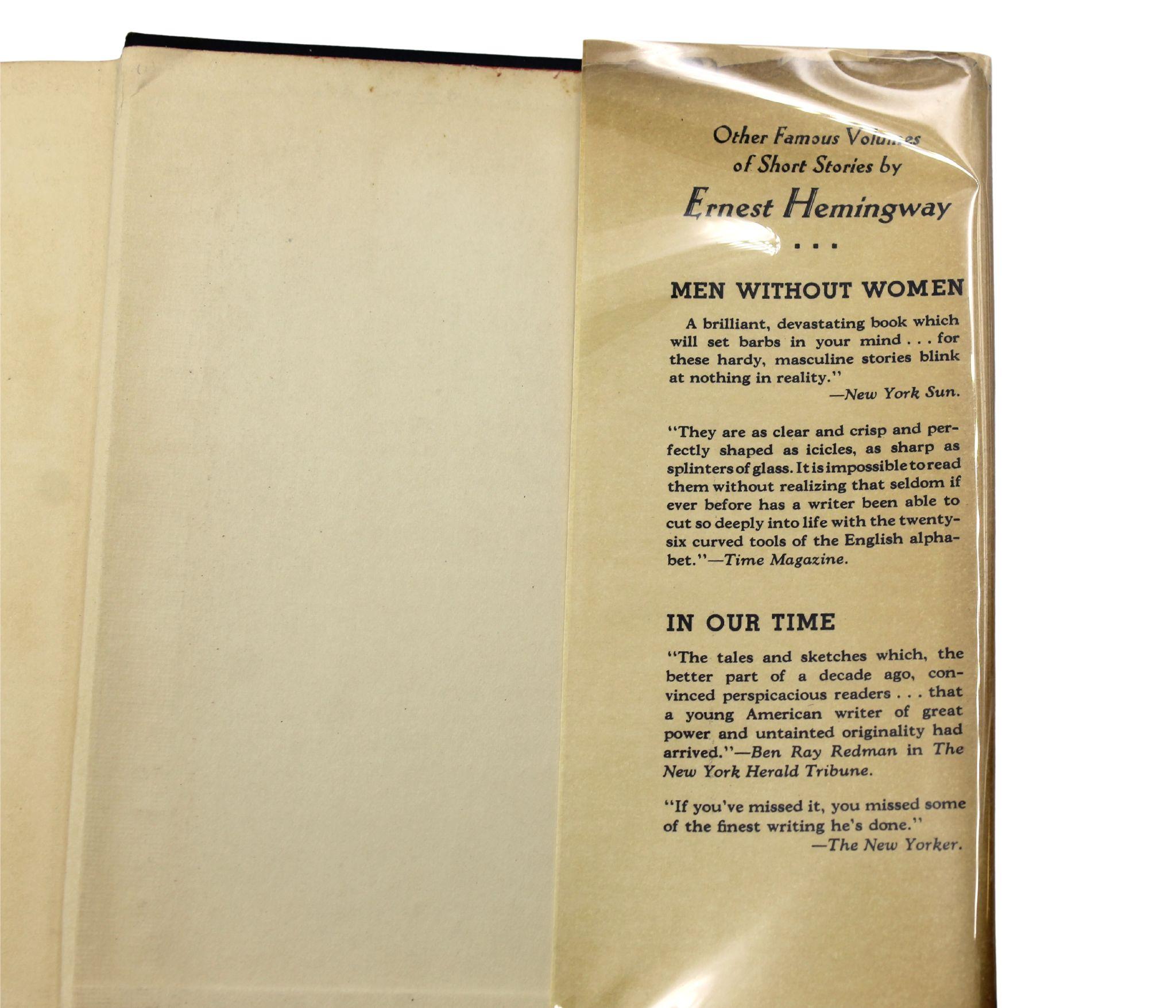 Winner Take Nothing di Ernest Hemingway, Prima Edizione con DJ originale, 1933 in vendita 7