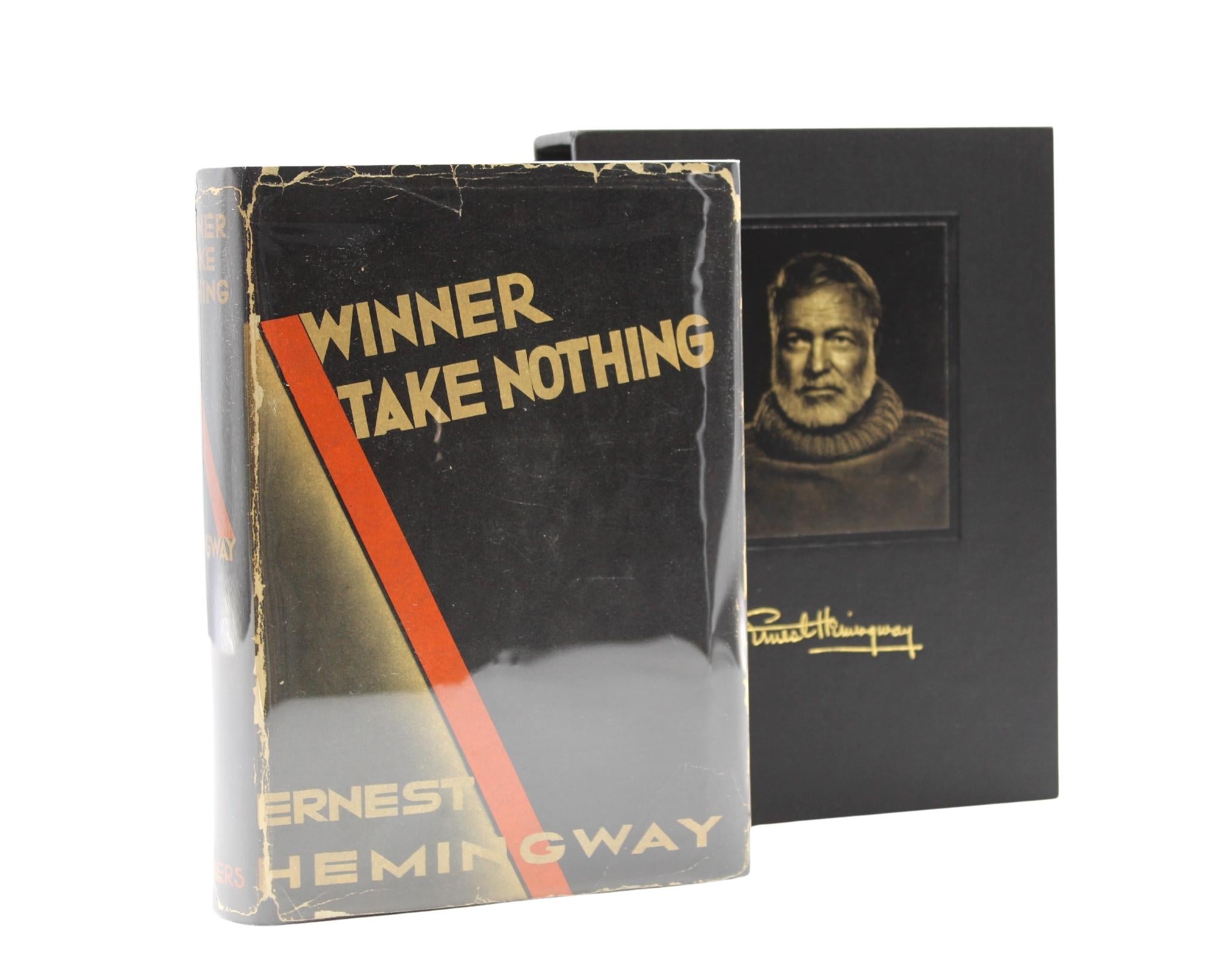 Americano Winner Take Nothing di Ernest Hemingway, Prima Edizione con DJ originale, 1933 in vendita