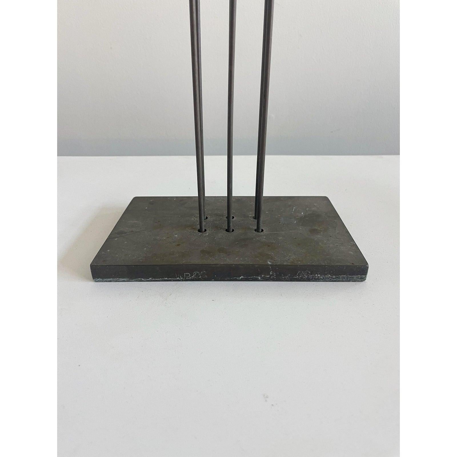 Hand-Crafted Winni Brueggemann German '1930–2016' Bronze Floor Chimes 'Sonambient' 1996