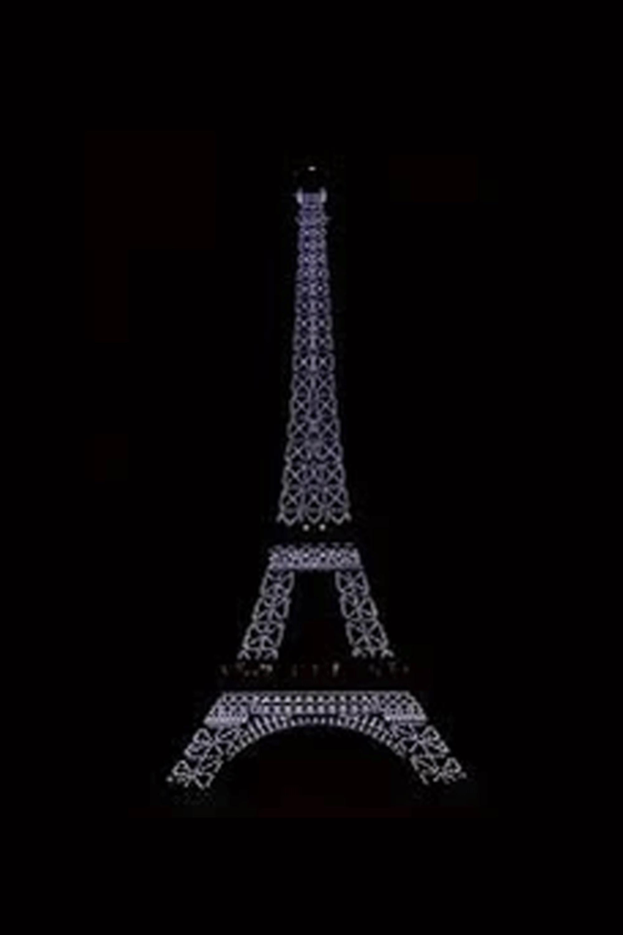 Blue Eiffel Tower Paris - Contemporary Mixed Media Art by WINNIE DENKER