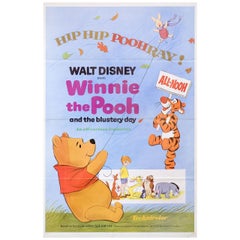 Vintage Winnie the Pooh and the Blustery Day 1969 U.S. One Sheet Film Poster