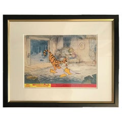Vintage Winnie The Pooh and The Blustery Day, Framed Poster, 1968, #4