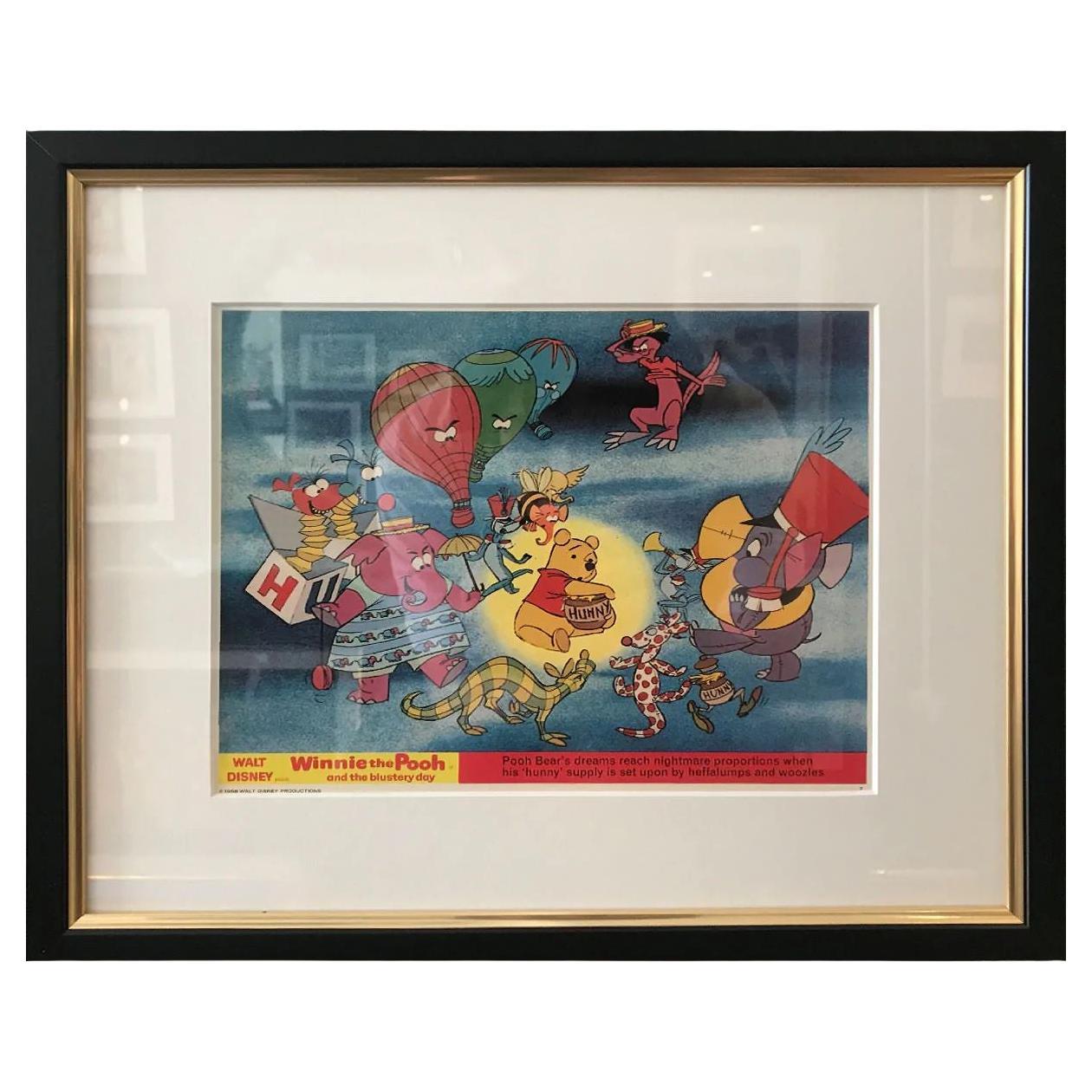 Winnie The Pooh and The Blustery Day, Framed Poster, 1968 - #7 For Sale