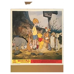 Vintage Winnie the Pooh and the Blustery Day, Unframed Poster 1968, #2 of a Set of 8