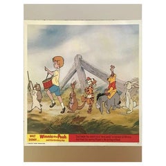 Winnie The Pooh and The Blustery Day, Unframed Poster 1968, #6 of a Set of 8