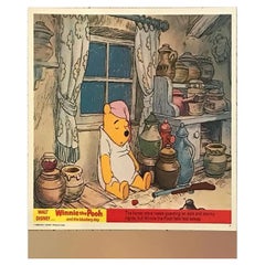 Vintage Winnie the Pooh and the Blustery Day, Unframed Poster 1968, #8 of a Set of 8