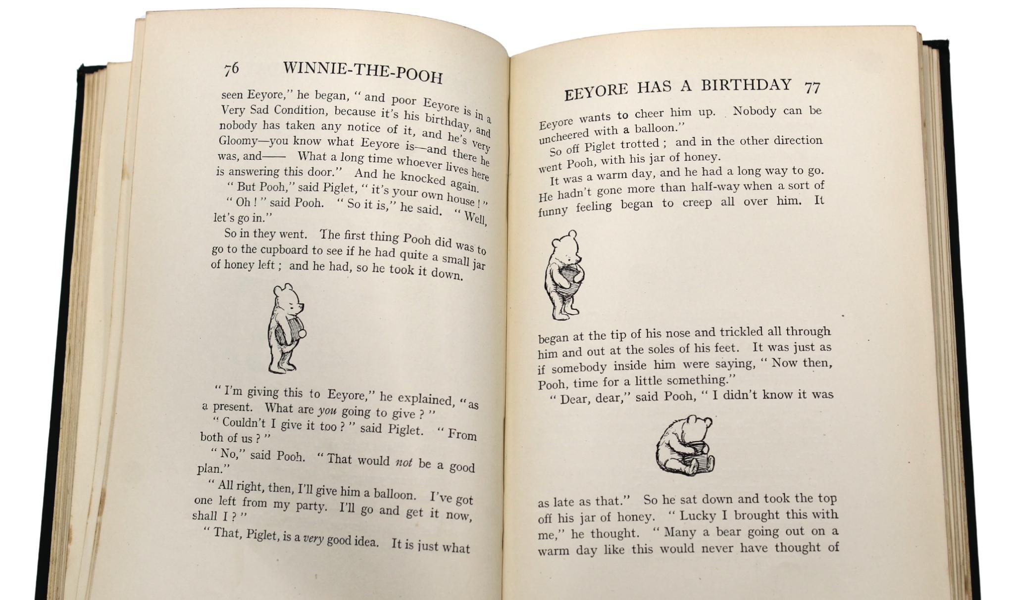 Winnie The Pooh by A. A. Milne, First Edition, 1926 with A. A. Milne Signature 1
