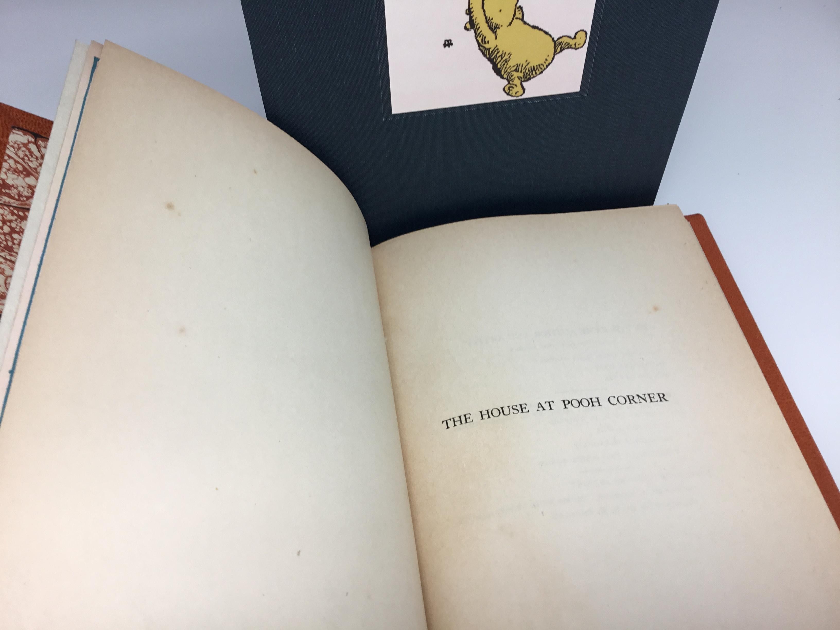 Winnie the Pooh Set of American First Editions in Special Leather Bindings 9