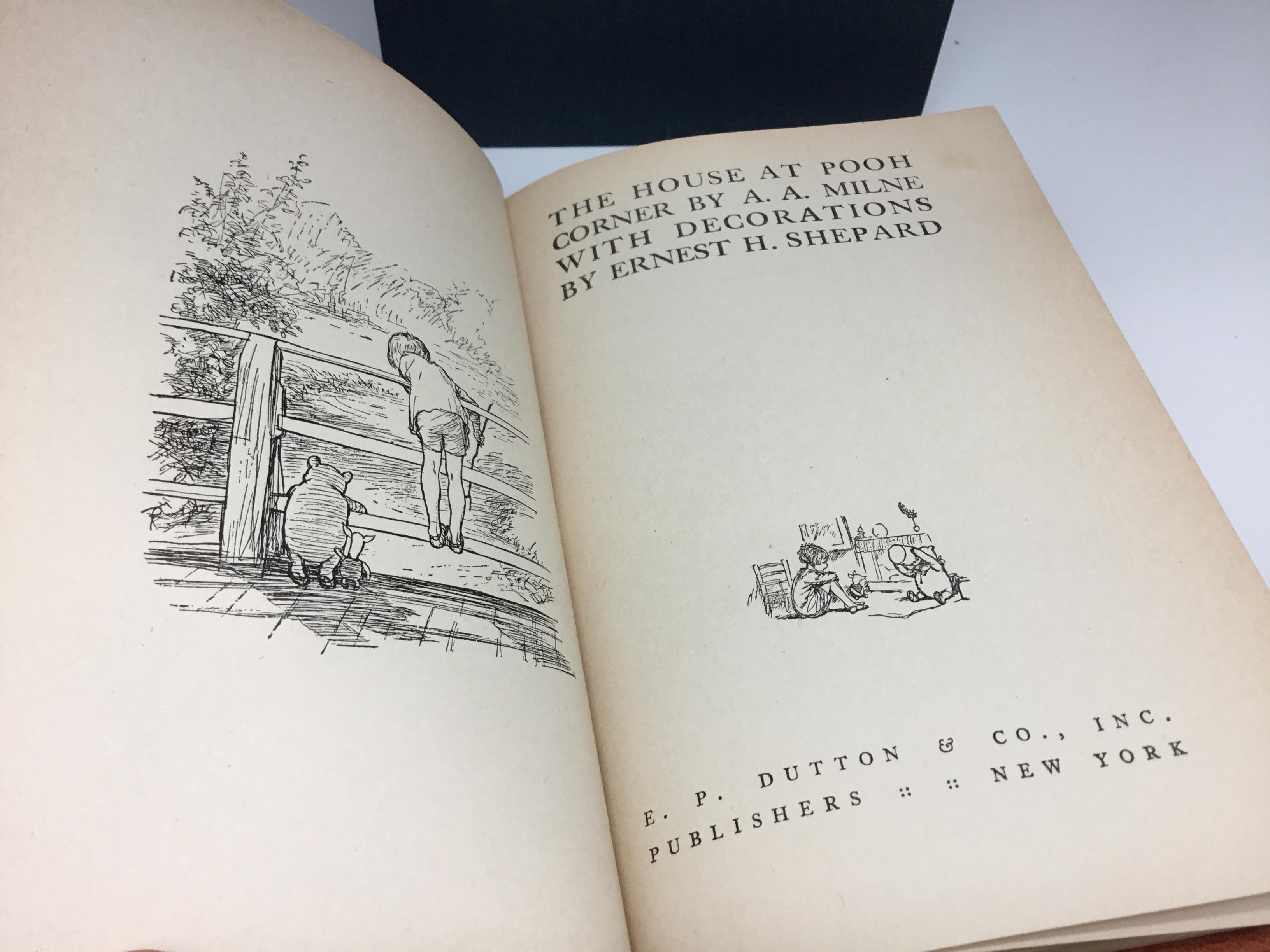 Winnie the Pooh Set of American First Editions in Special Leather Bindings 10