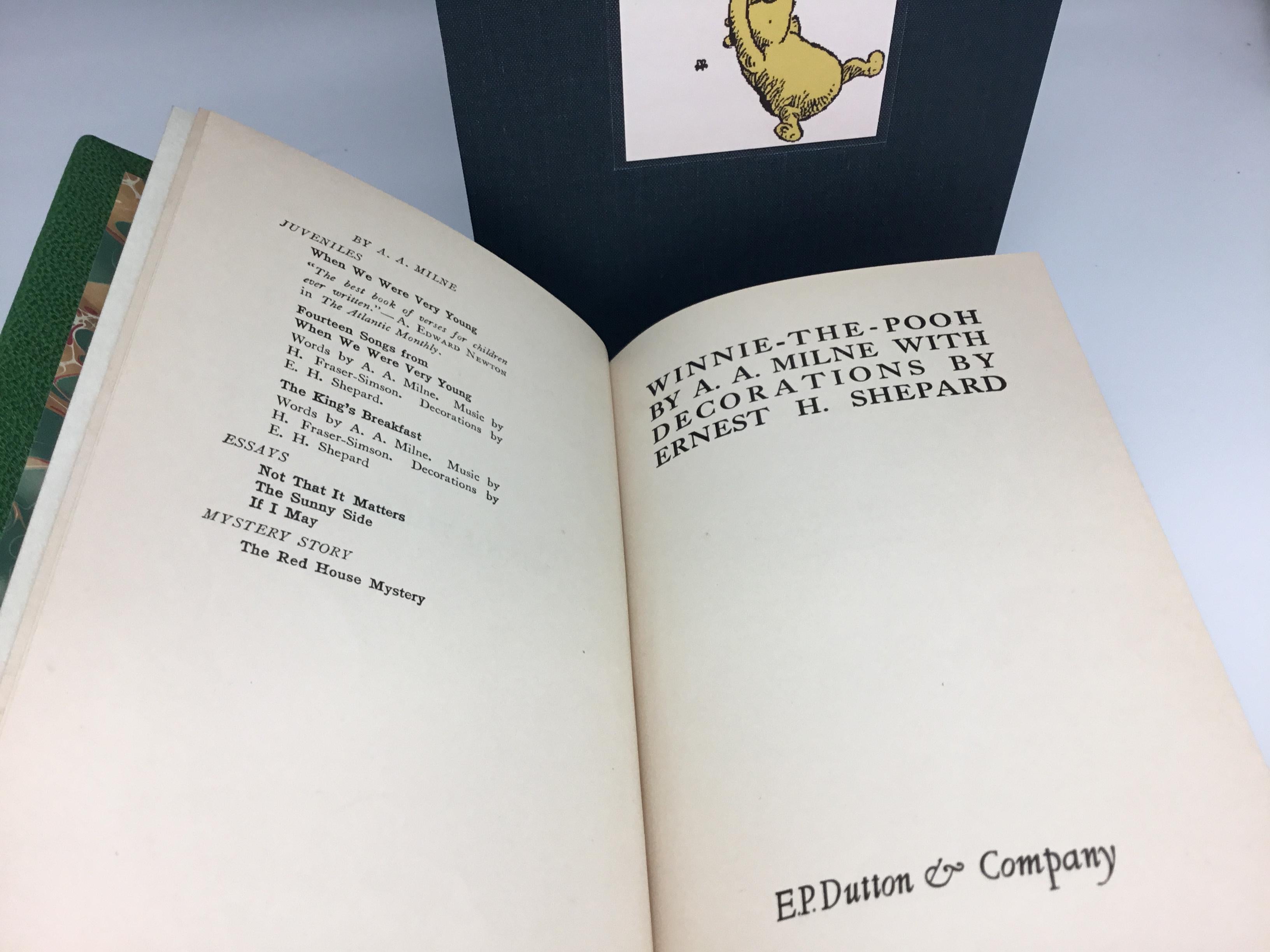 Winnie the Pooh Set of American First Editions in Special Leather Bindings 4