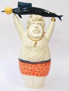 Centrotavola decorativo Pesce Spada Vincente Fatto a mano Italia, 2020, Fatto a mano