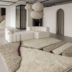 Custom Berber Wool Rug WINO Modern Handwoven Large Minimalist Design