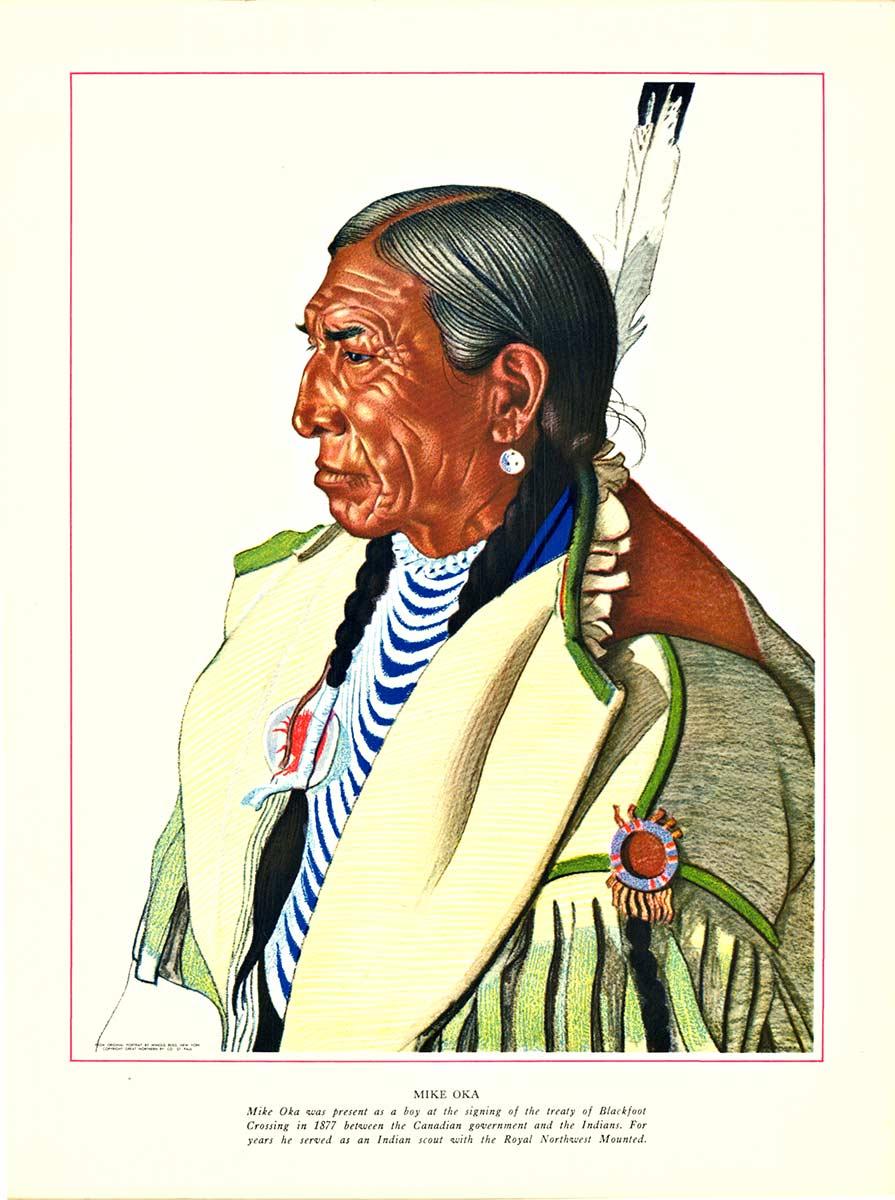 Indios Pies Negros, Ferrocarril Great Northern 14 grabados en venta 9