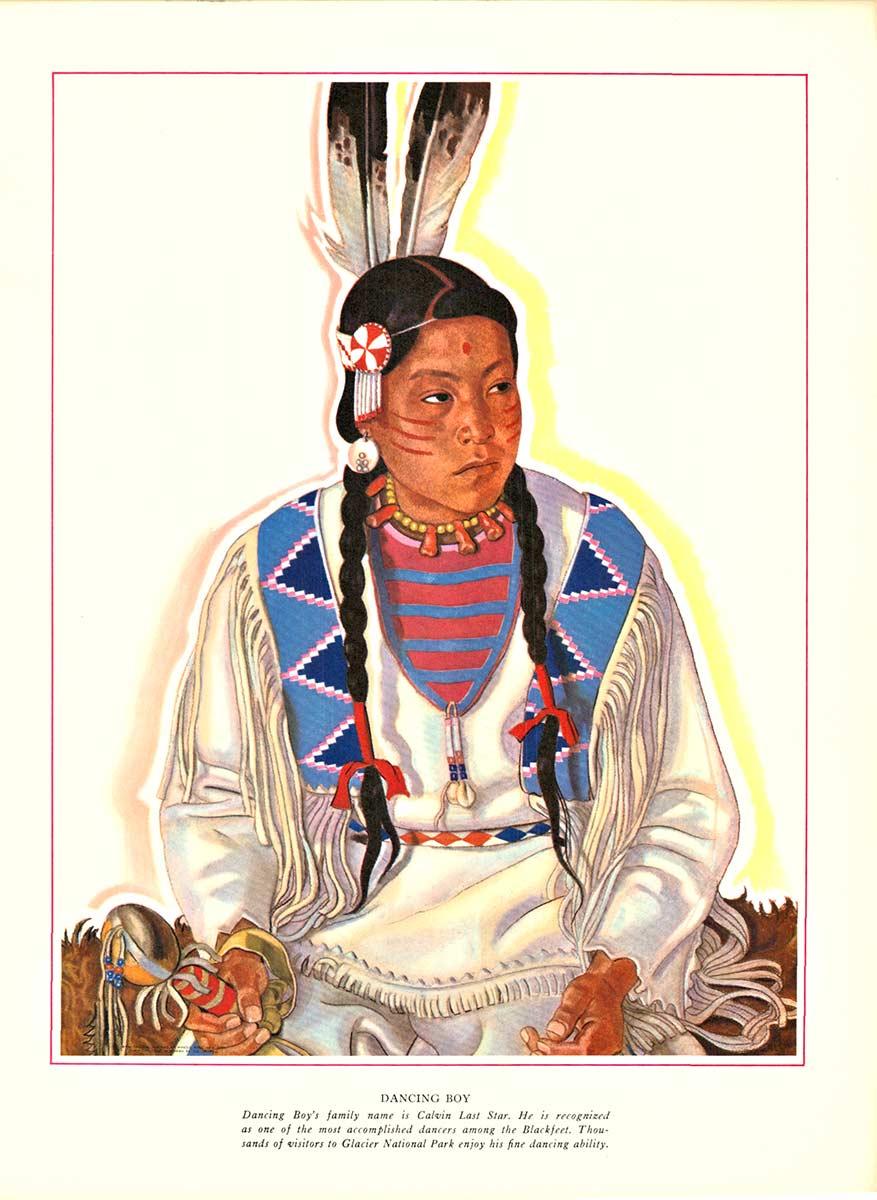 Indios Pies Negros, Ferrocarril Great Northern 14 grabados en venta 4