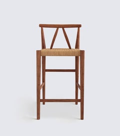 Winona Counter Stool with Danish Cord Woven Seat by Kierstin Siegl