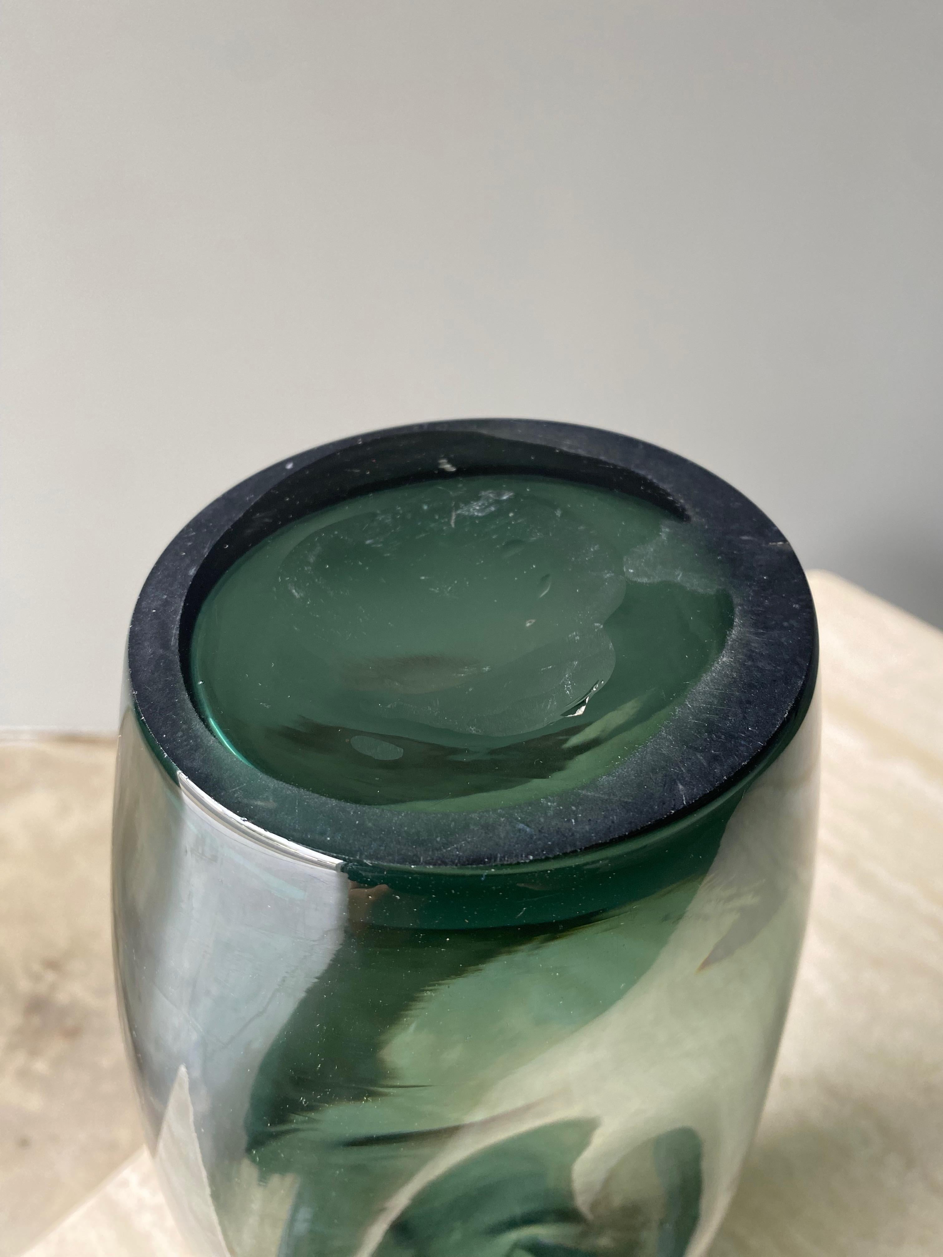 Winslow Anderson für Blenko, Vase „Pinched“ aus Kunstglas, 1960er-Jahre  im Angebot 3