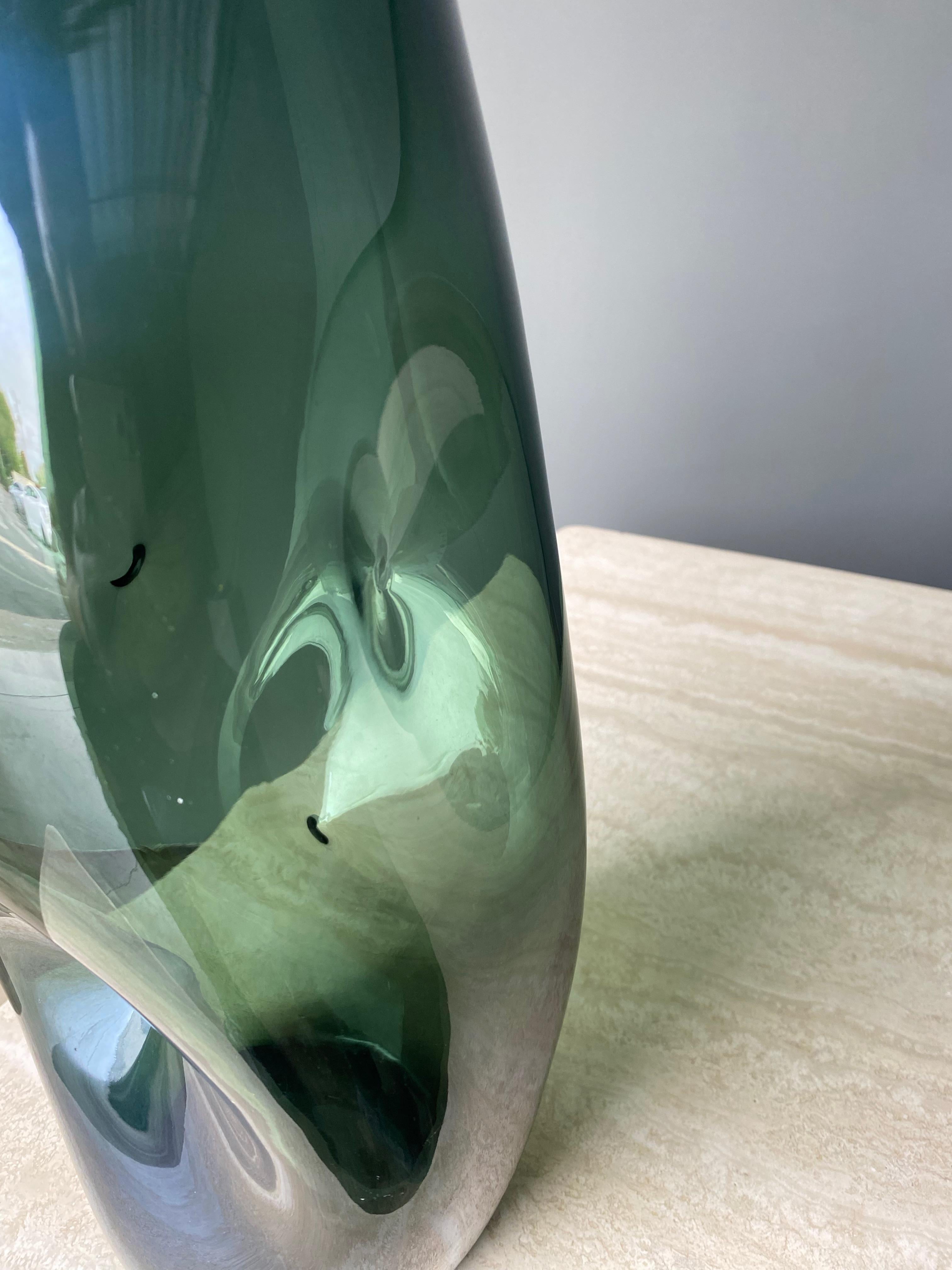 Winslow Anderson für Blenko, Vase „Pinched“ aus Kunstglas, 1960er-Jahre im Angebot 3