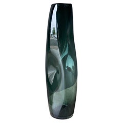 Winslow Anderson für Blenko, Vase „Pinched“ aus Kunstglas, 1960er-Jahre 