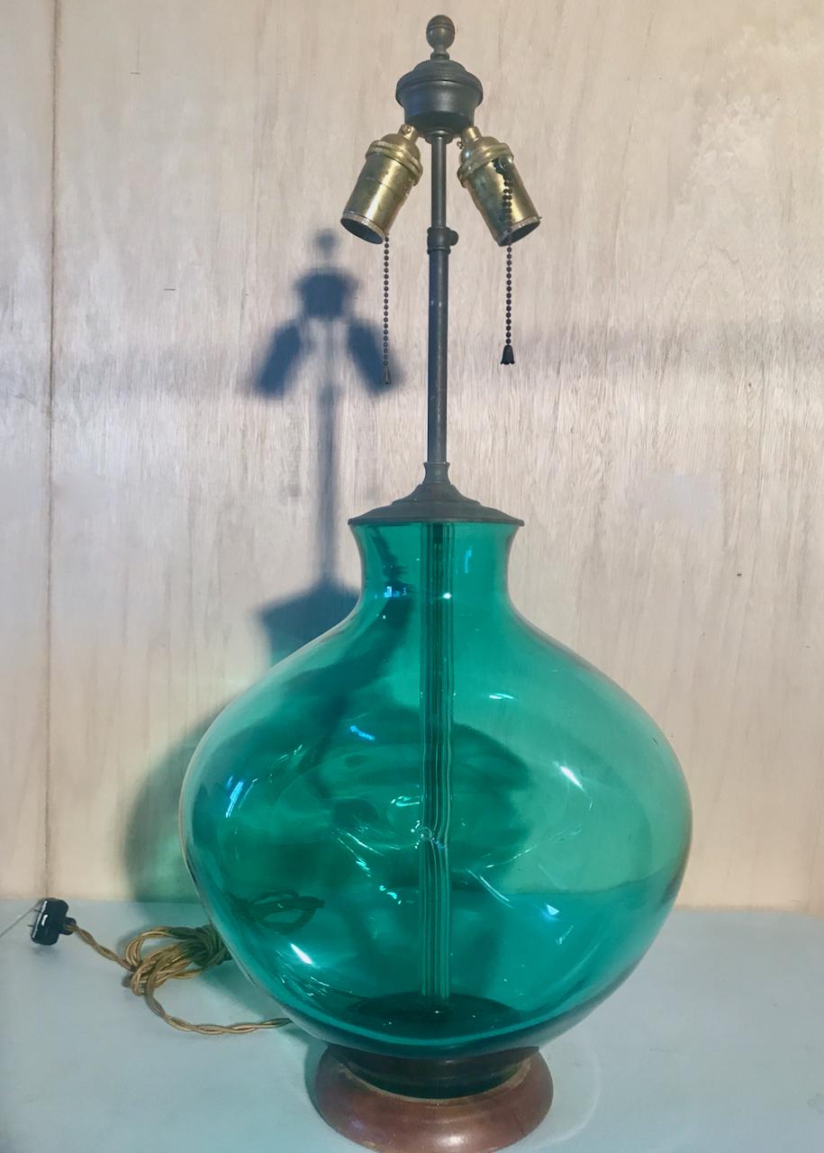 blenko glass lamps