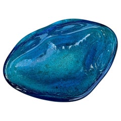 Handgefertigte Amoeba-Schale/Tablett aus frei geformtem Glas von Winslow Anderson für Blenko, ca. 1965
