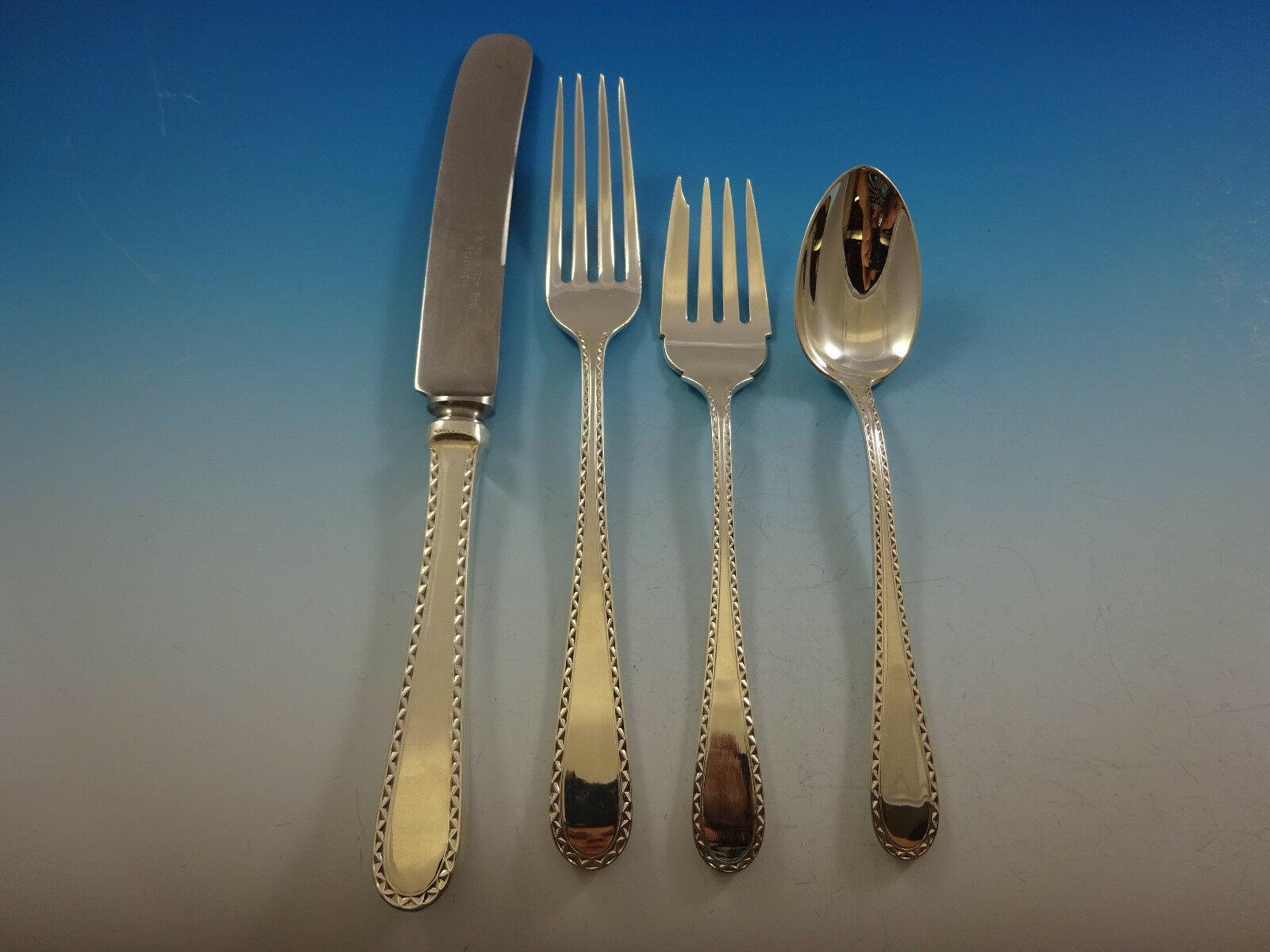 Winslow by Kirk Sterling Silver Flatware Service 12 Set 155 Pieces Fabulous In Excellent Condition For Sale In Big Bend, WI