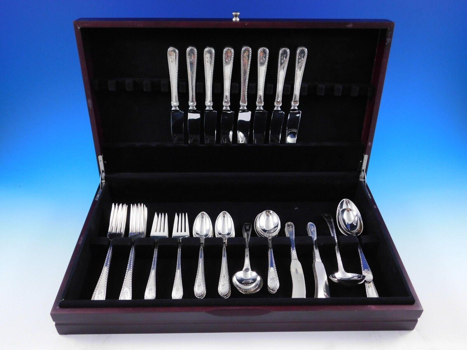Winslow by Kirk Sterling Silver Flatware set, 51 pieces. This set includes:

8 Knives, 8 7/8