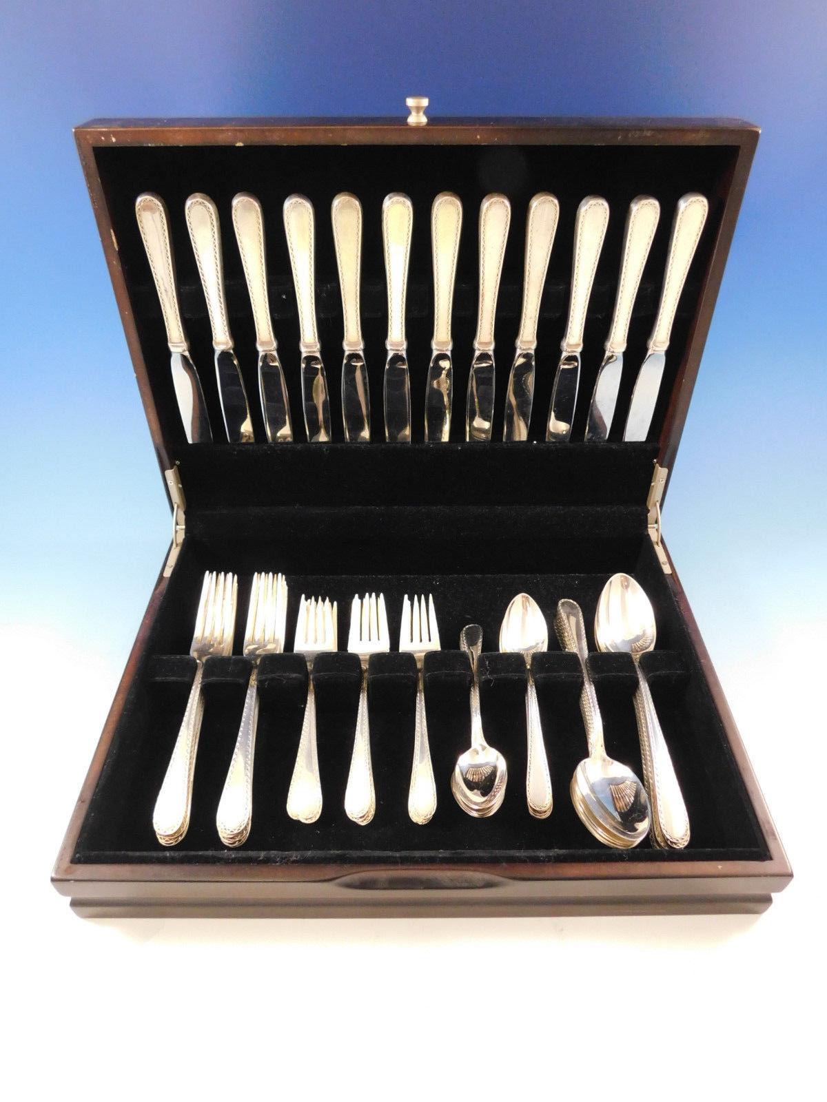 Winslow by Kirk-Stieff sterling silver flatware set, 60 pieces. This set includes:

12 knives, 9 1/4