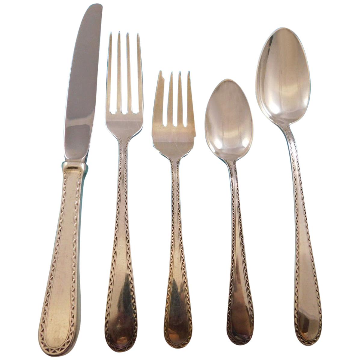 Winslow by Kirk Stieff Sterling Silver Flatware Set for 12 Service 60 Pieces For Sale